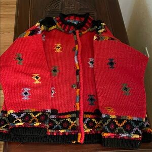 Colorful Patterned Women's Sweater